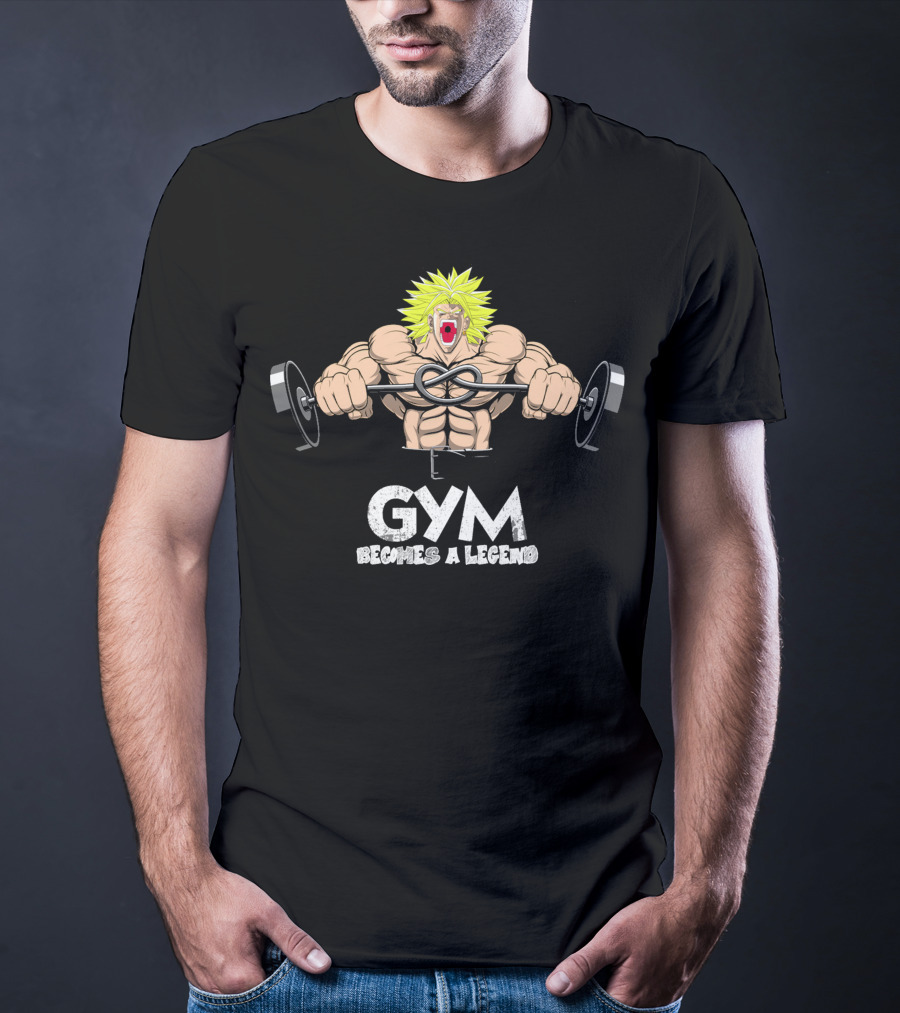 Gym Becomes A Legend Super Saiyan Lift T-Shirt