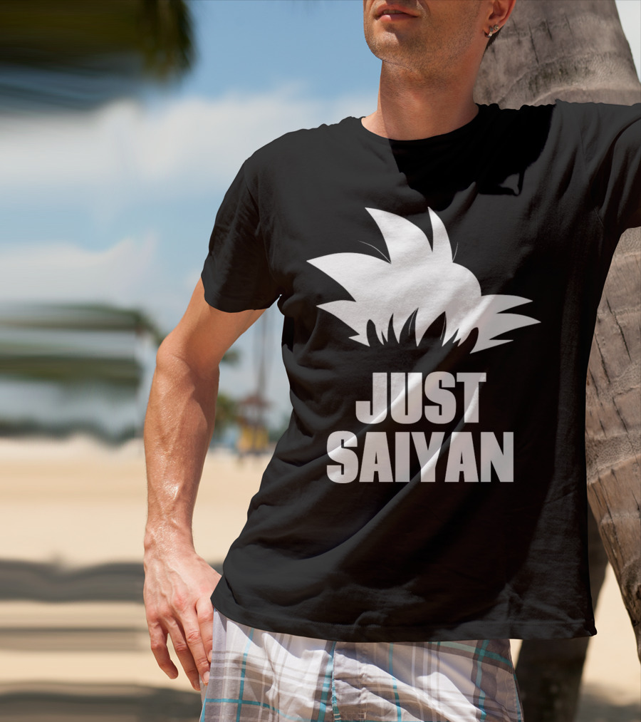 Just Saiyan Dragon Ball Z Super Saiyan Hair T-Shirt