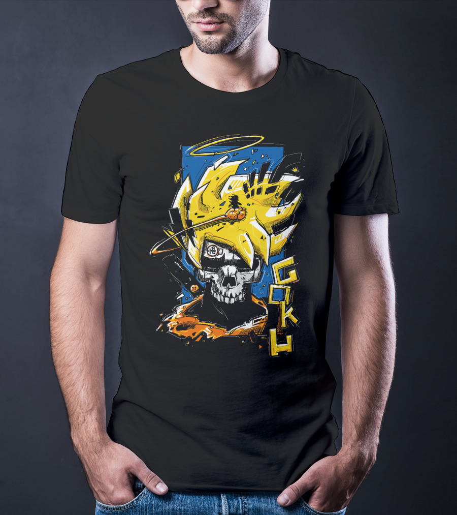SkullGoku Super Saiyan Anime Fusion T-Shirt
