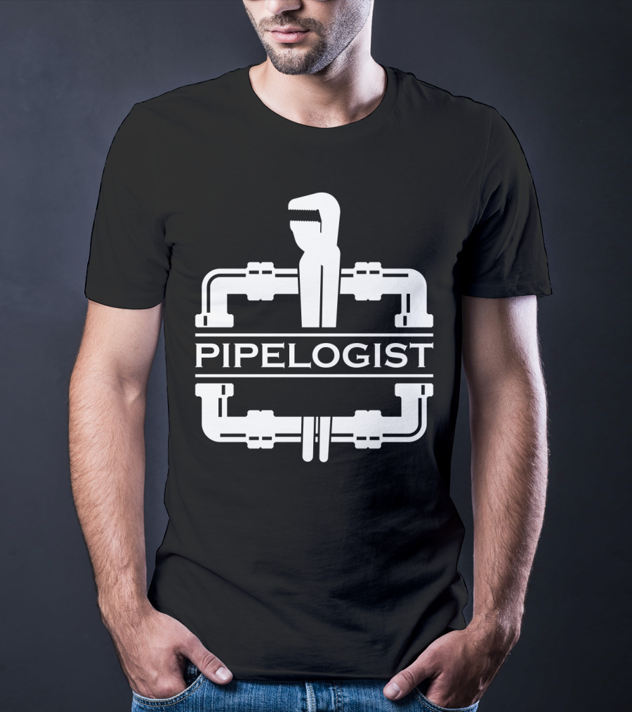 PIPELOGIST Pipe Wrench And Fittings T-Shirt