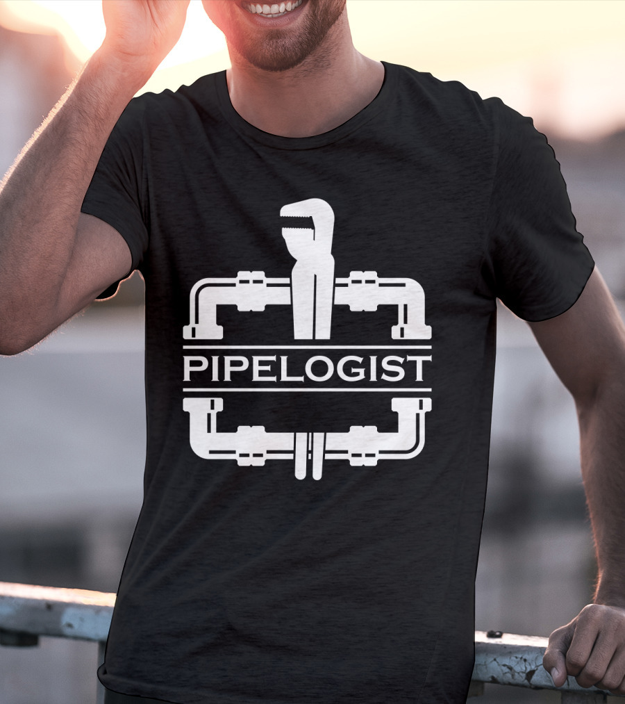 PIPELOGIST Pipe Wrench And Fittings T-Shirt