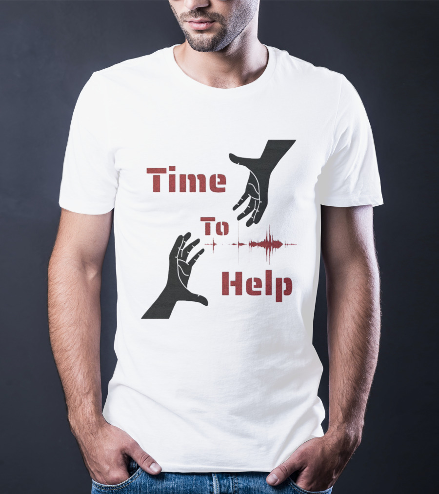 Time To Help Turkey Aid Hands And Heartbeat T-Shirt