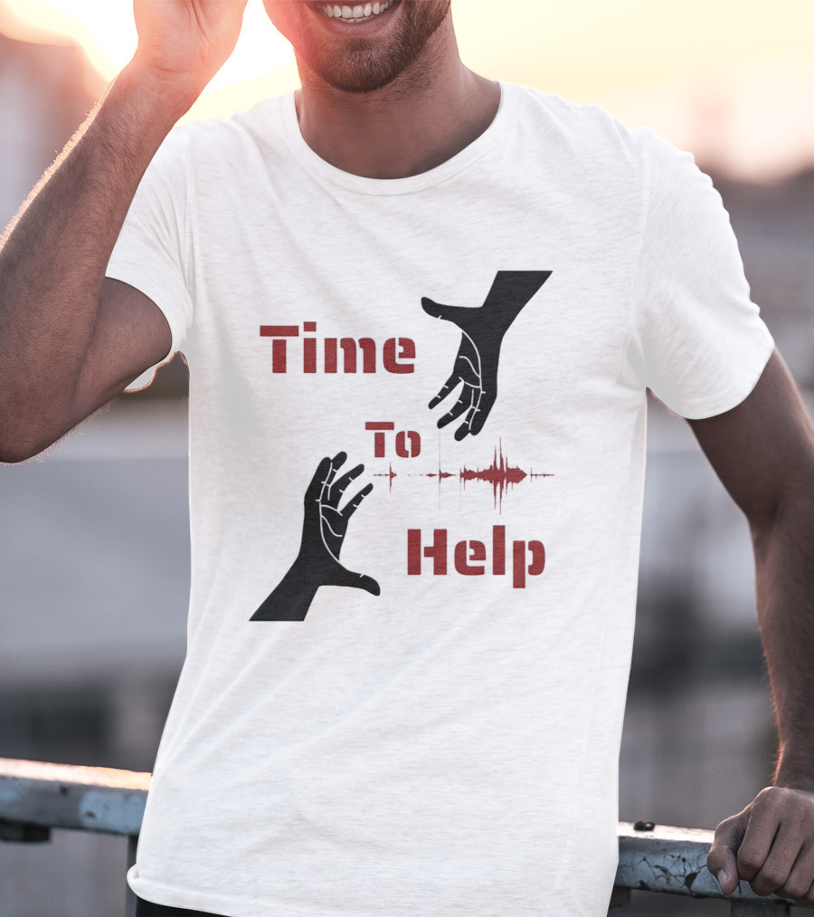 Time To Help Turkey Aid Hands And Heartbeat T-Shirt