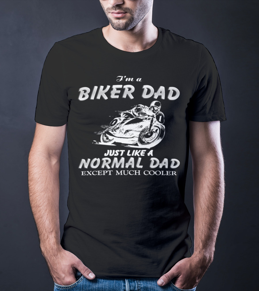 27.Biker Dad 1876 Normal Dad T-Shirt