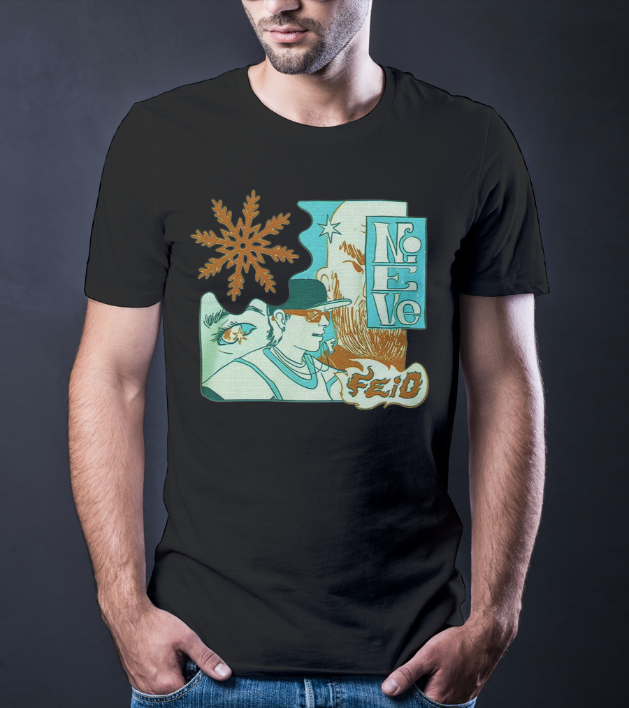 Feid Nieve White Snowflake T-Shirt