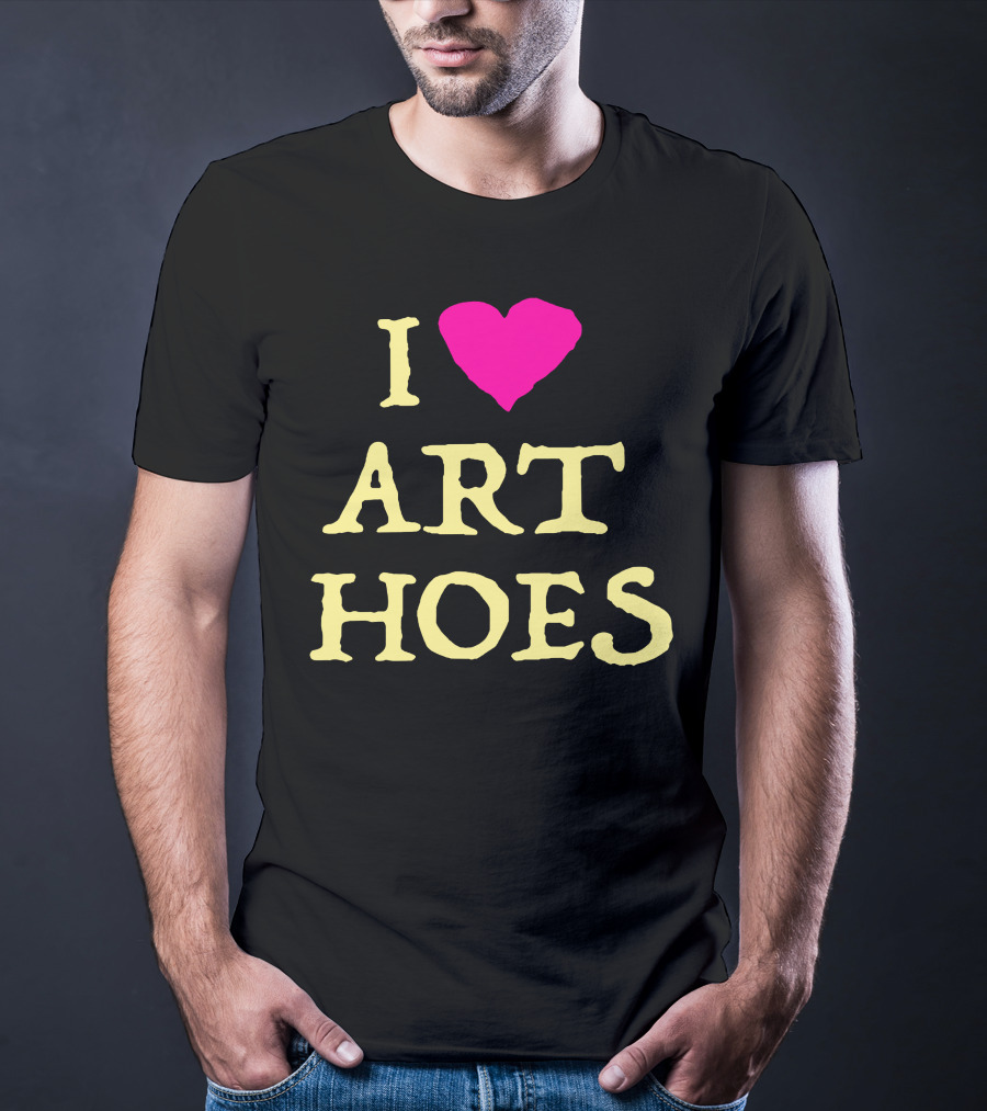 I Heart Art Hoes Pink T-Shirt
