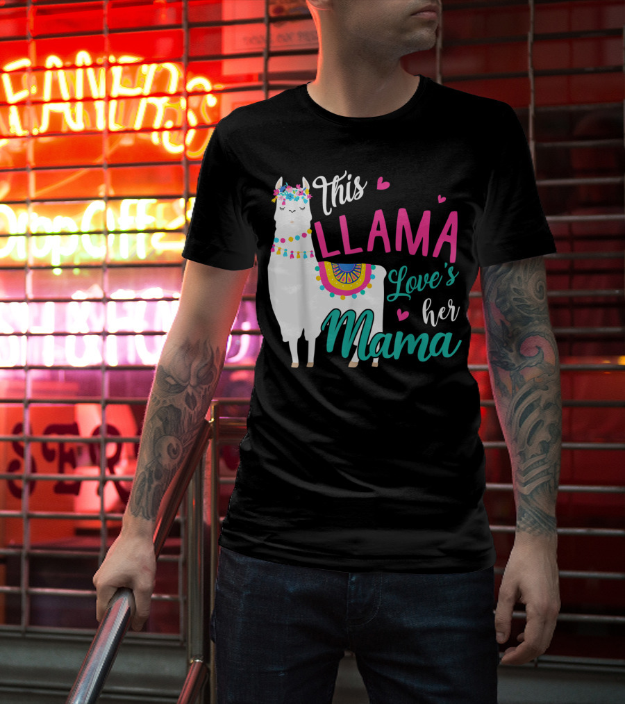 This Llama Loves Her Mama Mother's Day T-Shirt