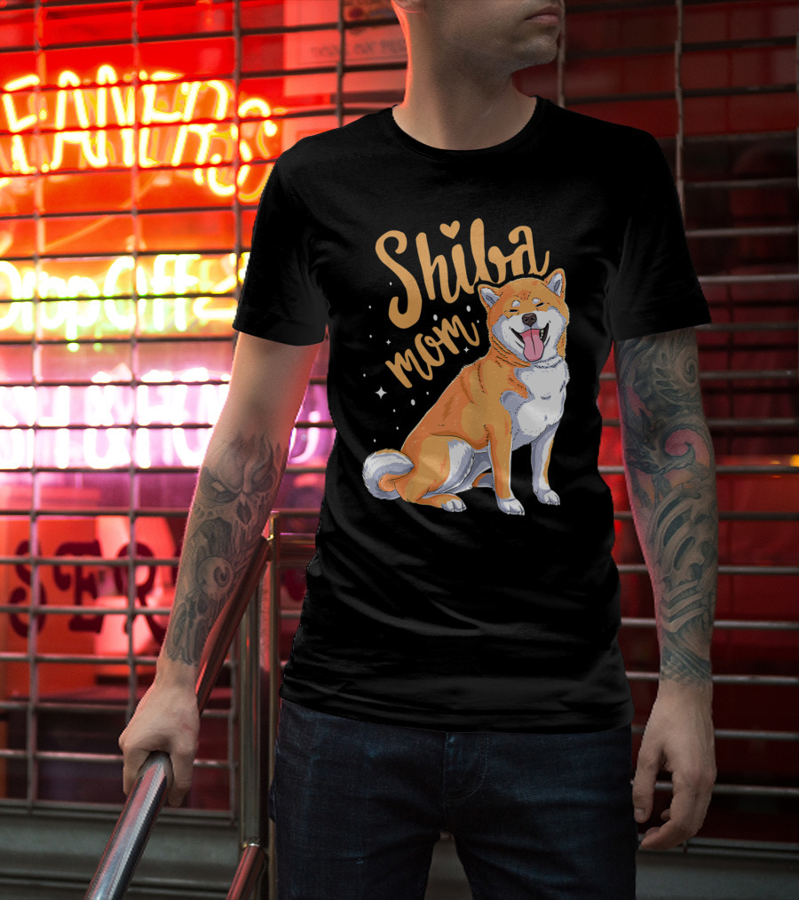 Shiba Inu Mom Funny Dog Lover For Shiba Inu Owner T-Shirt