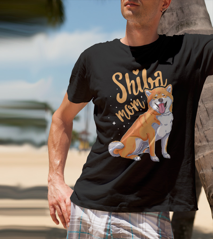 Shiba Inu Mom Funny Dog Lover For Shiba Inu Owner T-Shirt