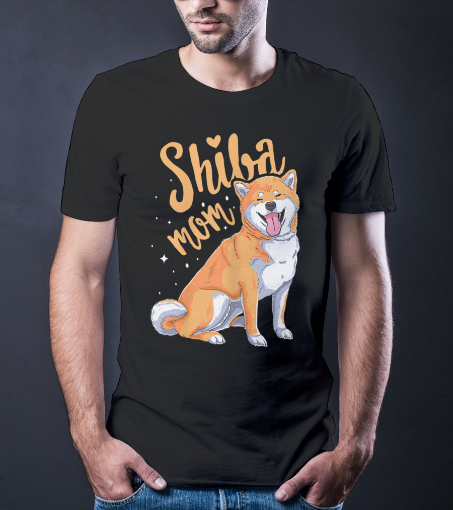 Shiba Inu Mom Funny Dog Lover For Shiba Inu Owner T-Shirt