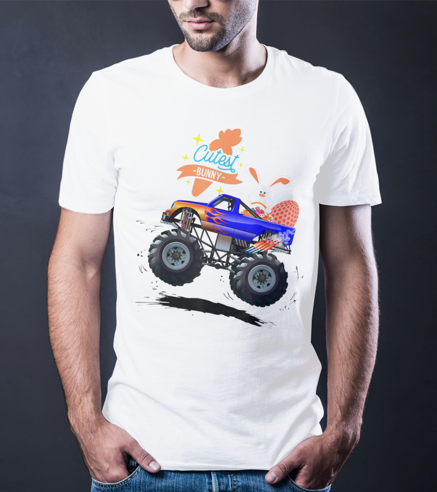 Cutest Easter Bunny Monster Truck Egg Hunt Adventure T-Shirt