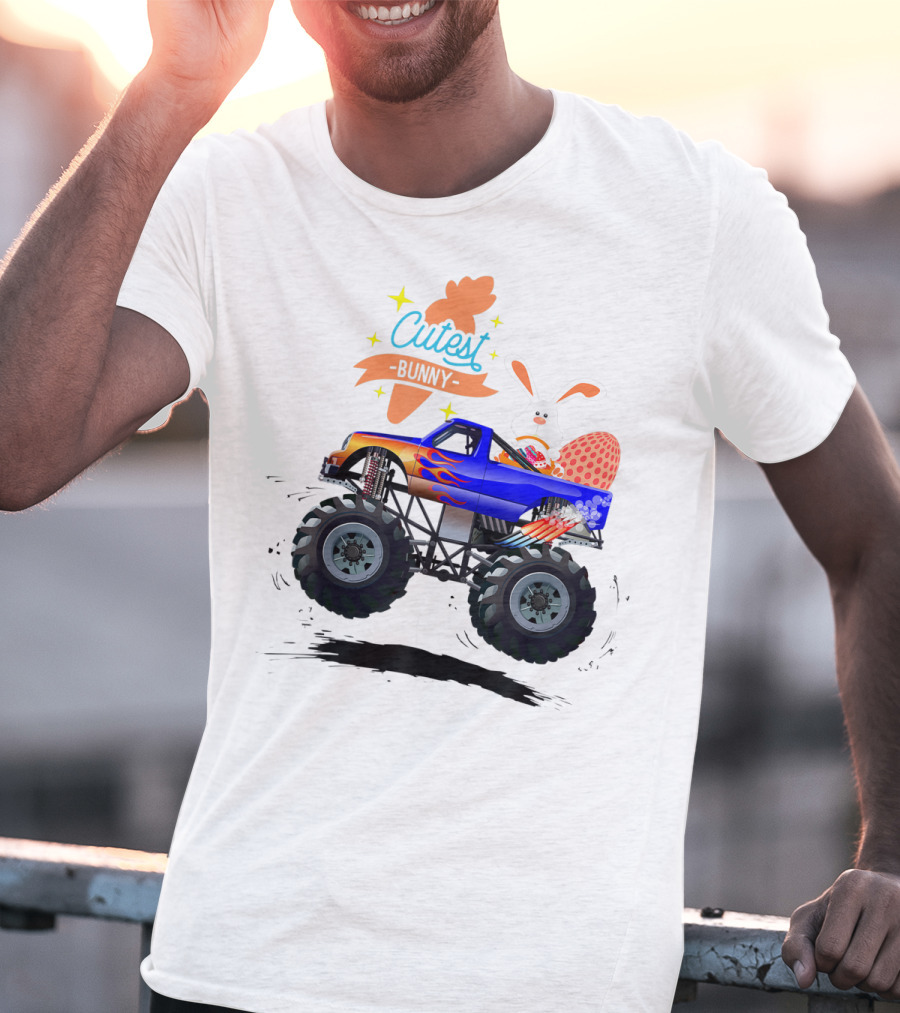 Cutest Easter Bunny Monster Truck Egg Hunt Adventure T-Shirt