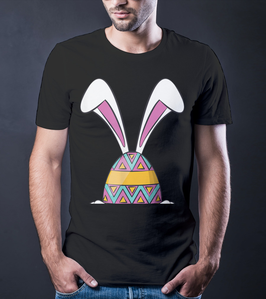 Funny Bunny Easter Cute Happy Rabbit Egg T-Shirt