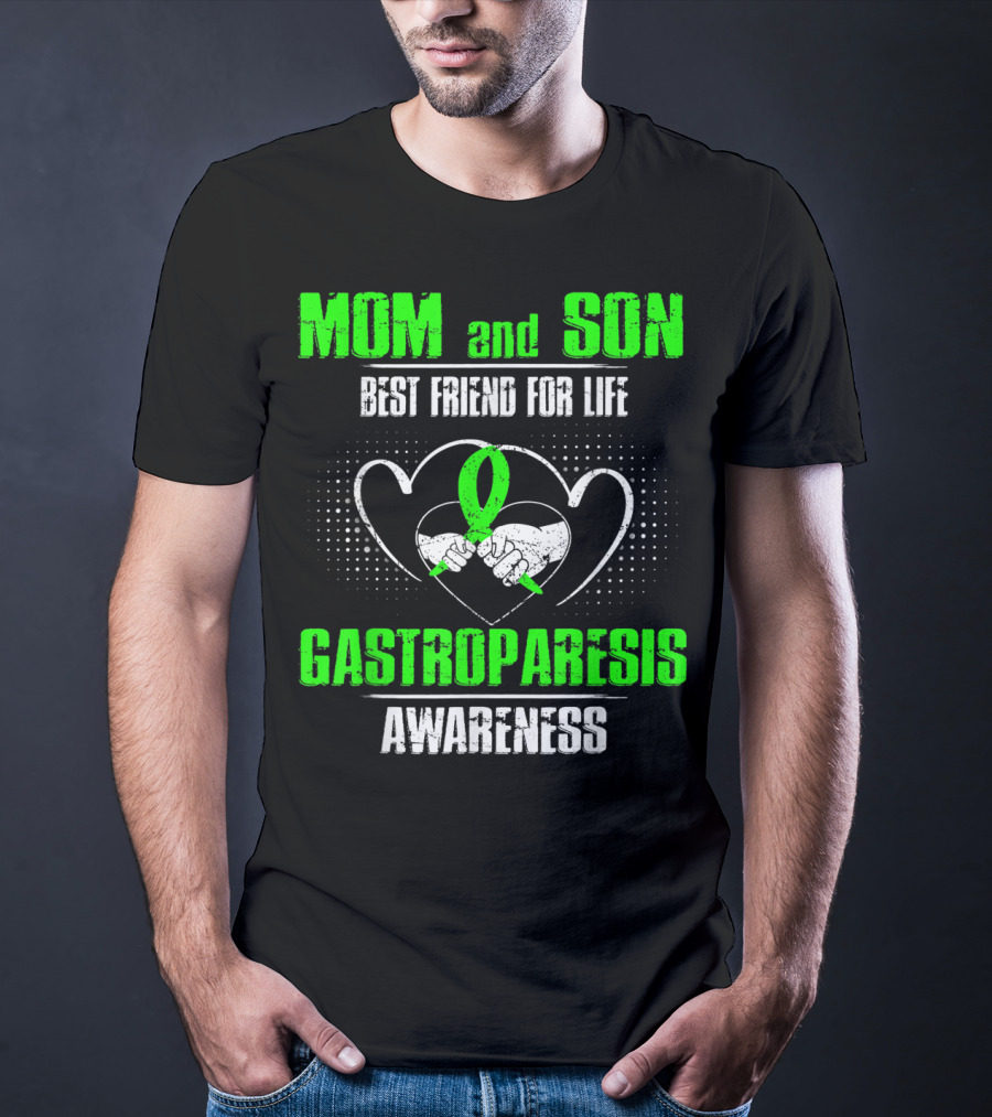 Mom And Son Best Friend For Life Gastroparesis Awareness T-Shirt