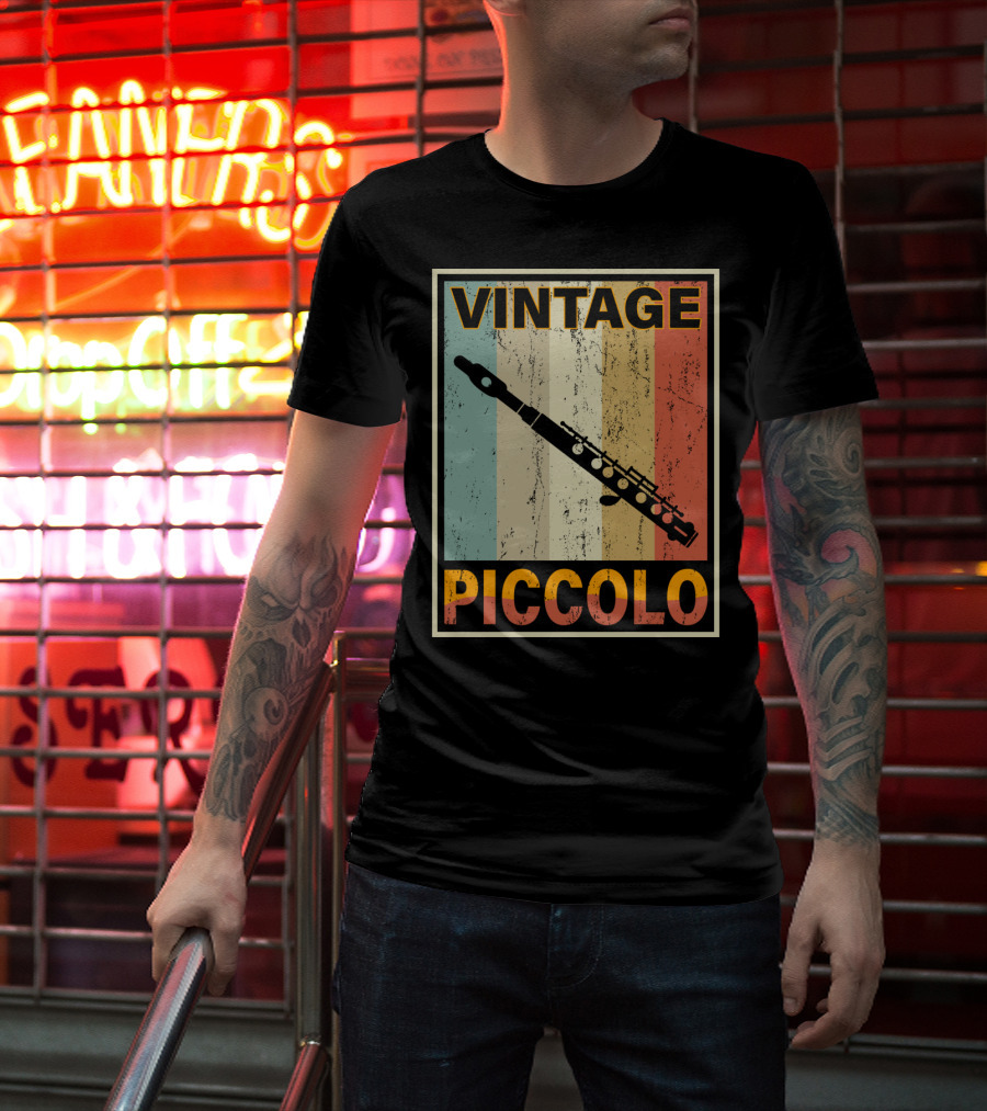 Vintage Piccolo Retro Stripes T-Shirt