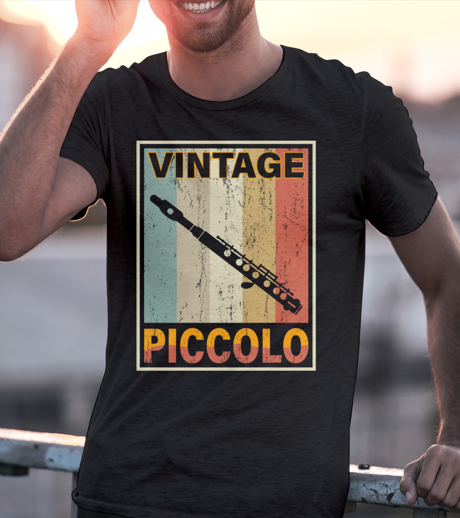 Vintage Piccolo Retro Stripes T-Shirt