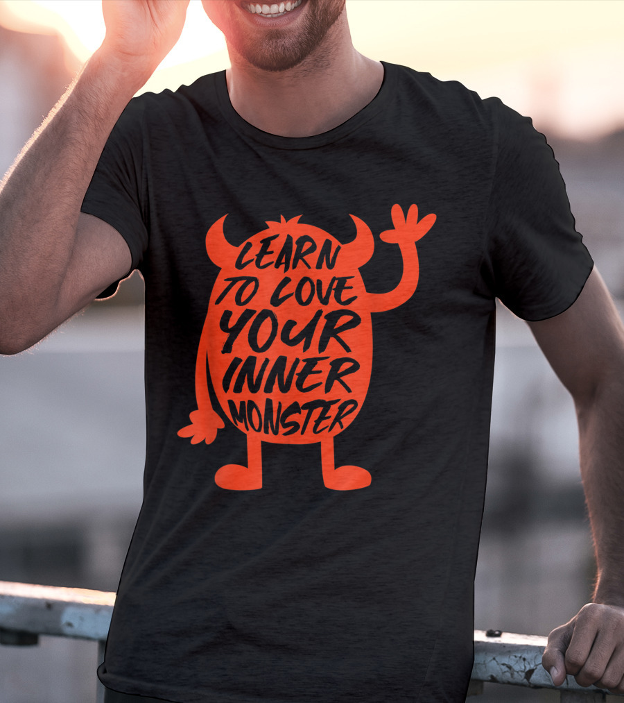 Learn To Love Your Inner Monster Halloween Boo T-Shirt