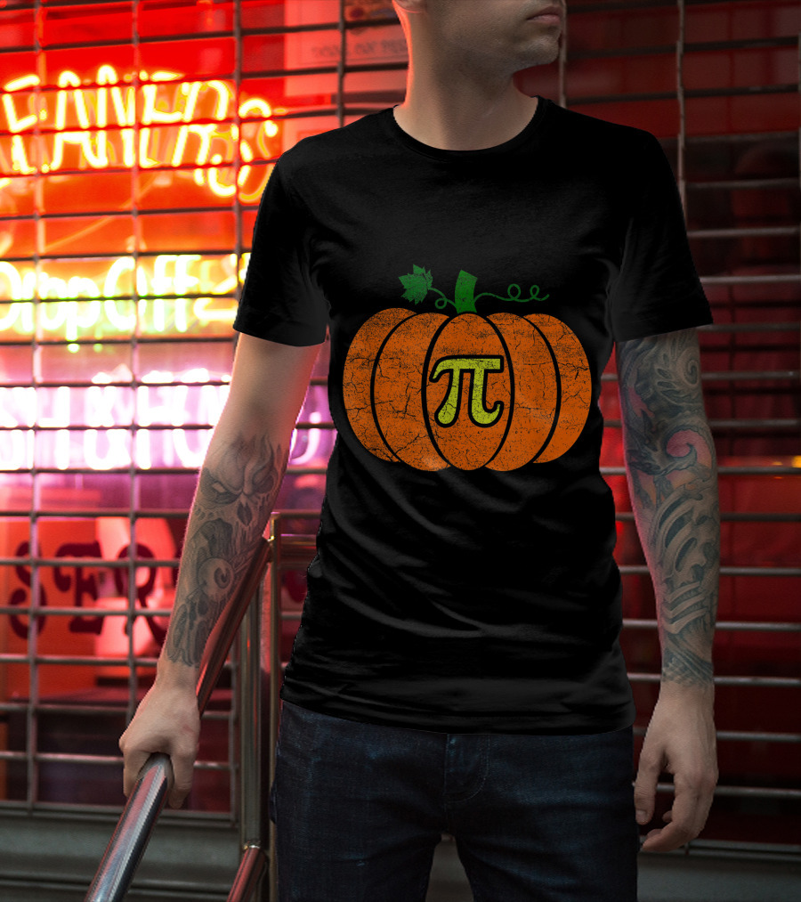 Halloween Pumpkin Pi Pie T-Shirt