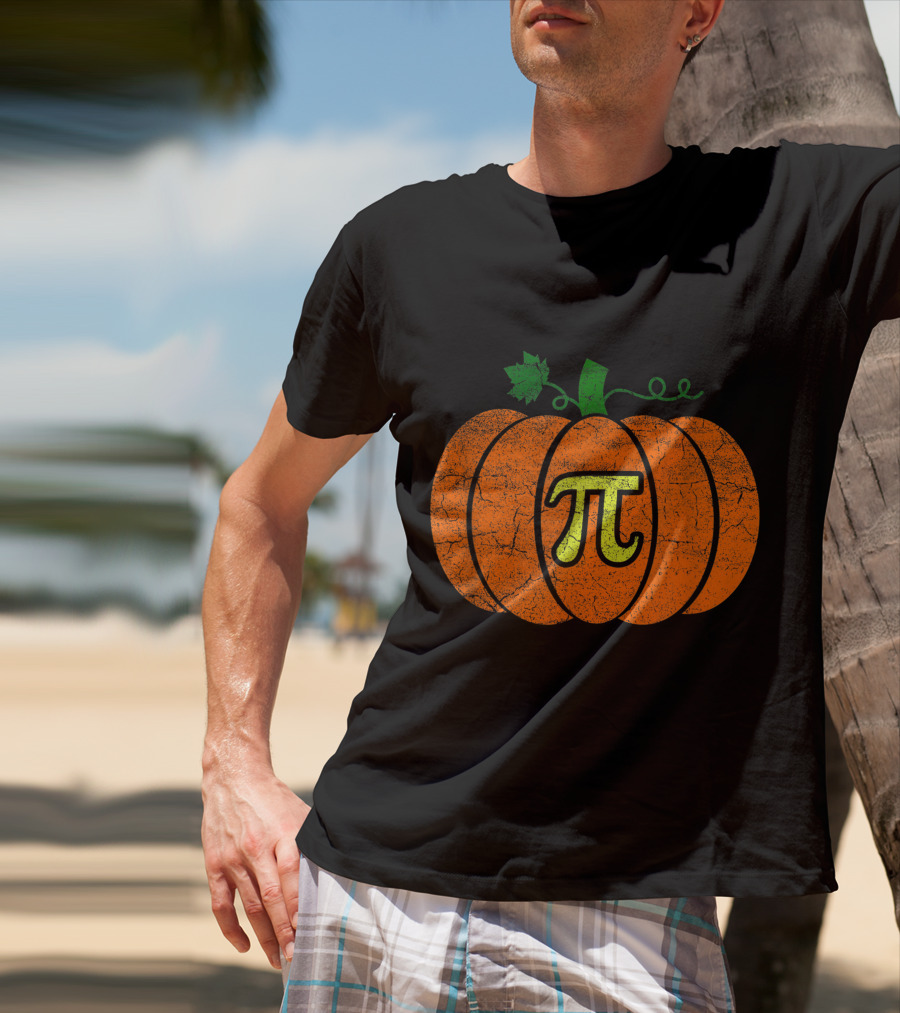Halloween Pumpkin Pi Pie T-Shirt