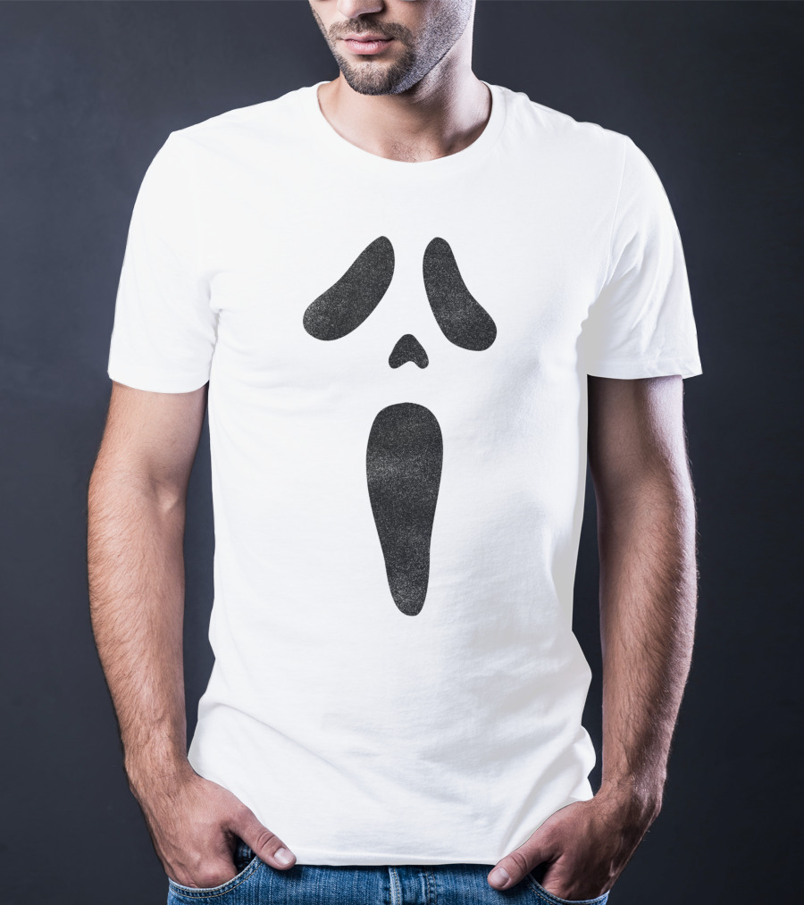 Halloween Scary Ghost Face Mask T-Shirt