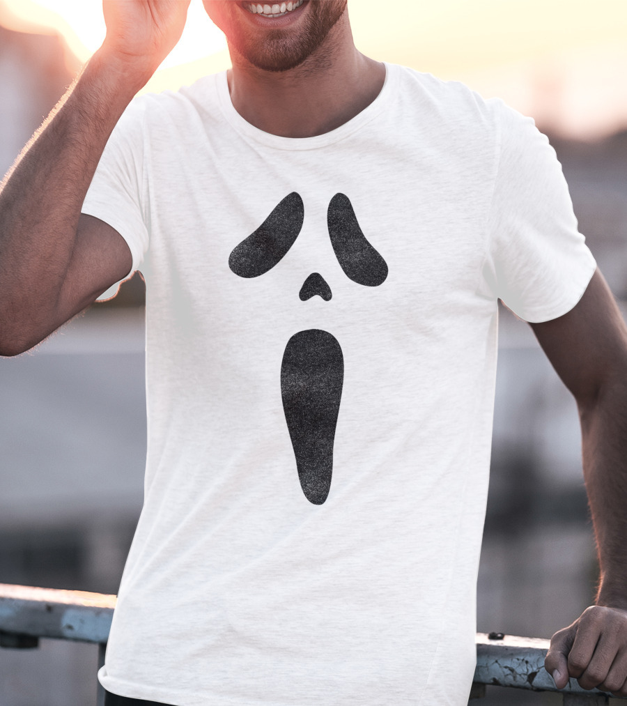 Halloween Scary Ghost Face Mask T-Shirt