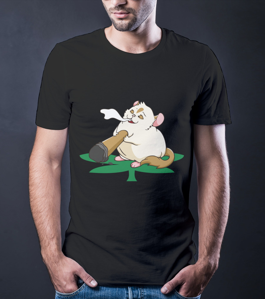 Chinchillin Weed Smoking Chinchilla THC Marijuana Cannabis Leaf T-Shirt