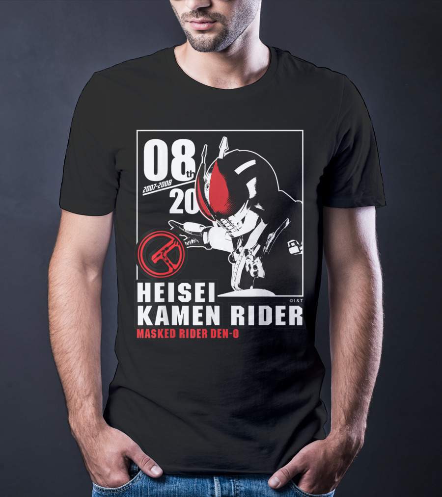 08th 2007-2008 Heisei Kamen Rider Masked Rider Den-O T-Shirt