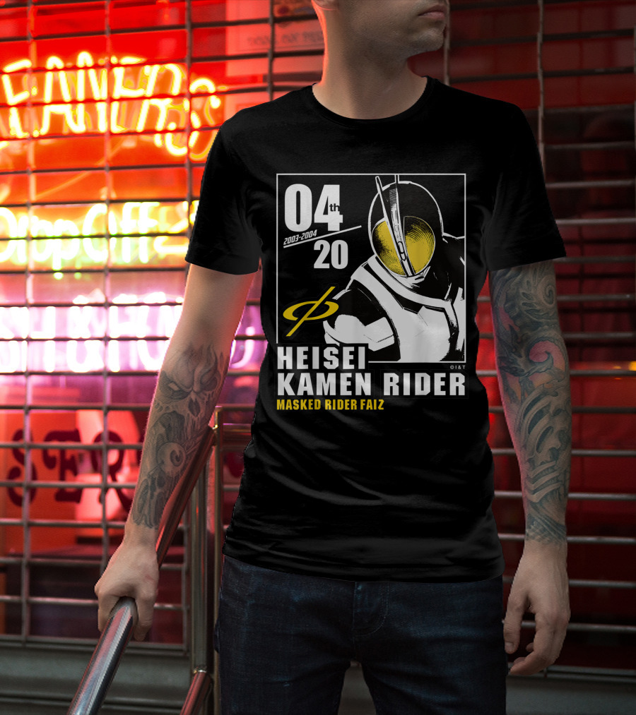 04 2003-2004 Heisei Kamen Rider Masked Rider Faiz T-Shirt