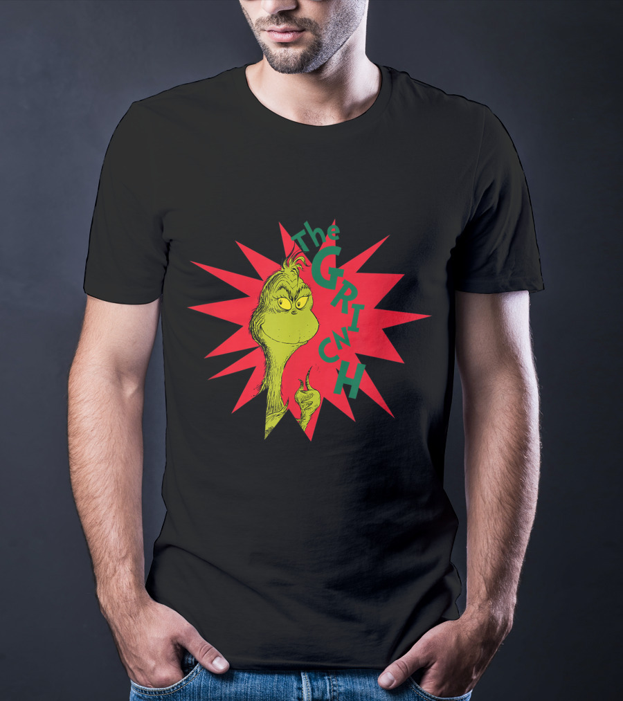 The Grinch Burst Dr. Seuss Starburst T-Shirt