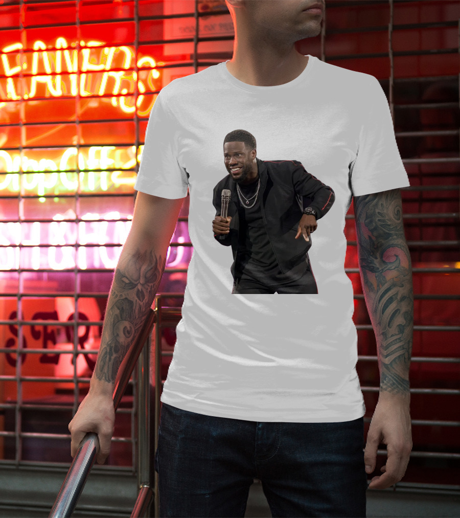Kevin Hart Stand-Up Comedy Performance With Microphone T-Shirt