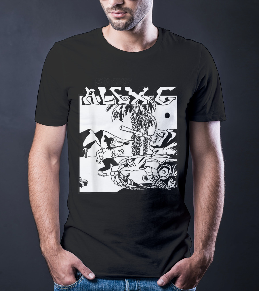 Sandy Alex G Cartoon Tank Forest Scene T-Shirt