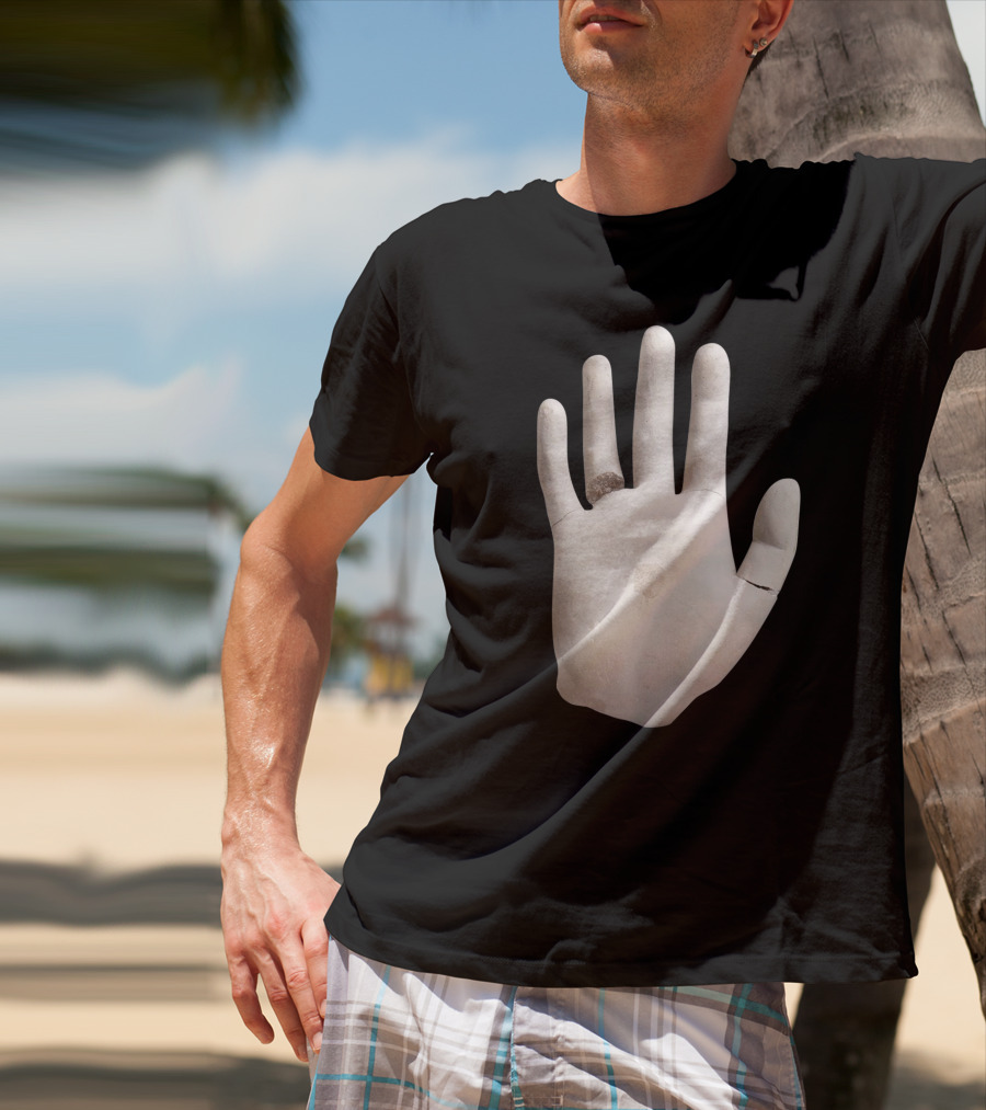Built On Glass Hand Sculpture T-Shirt