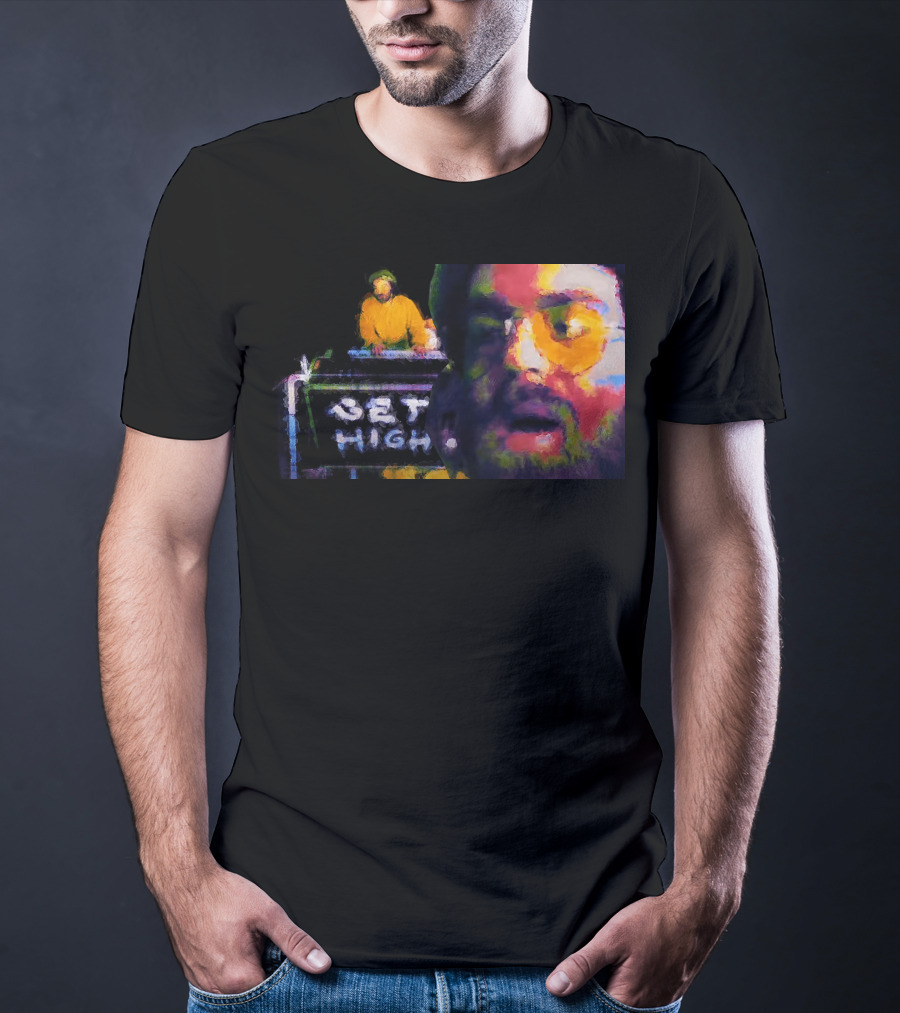 Get High Colorful Portrait And DJ Booth T-Shirt