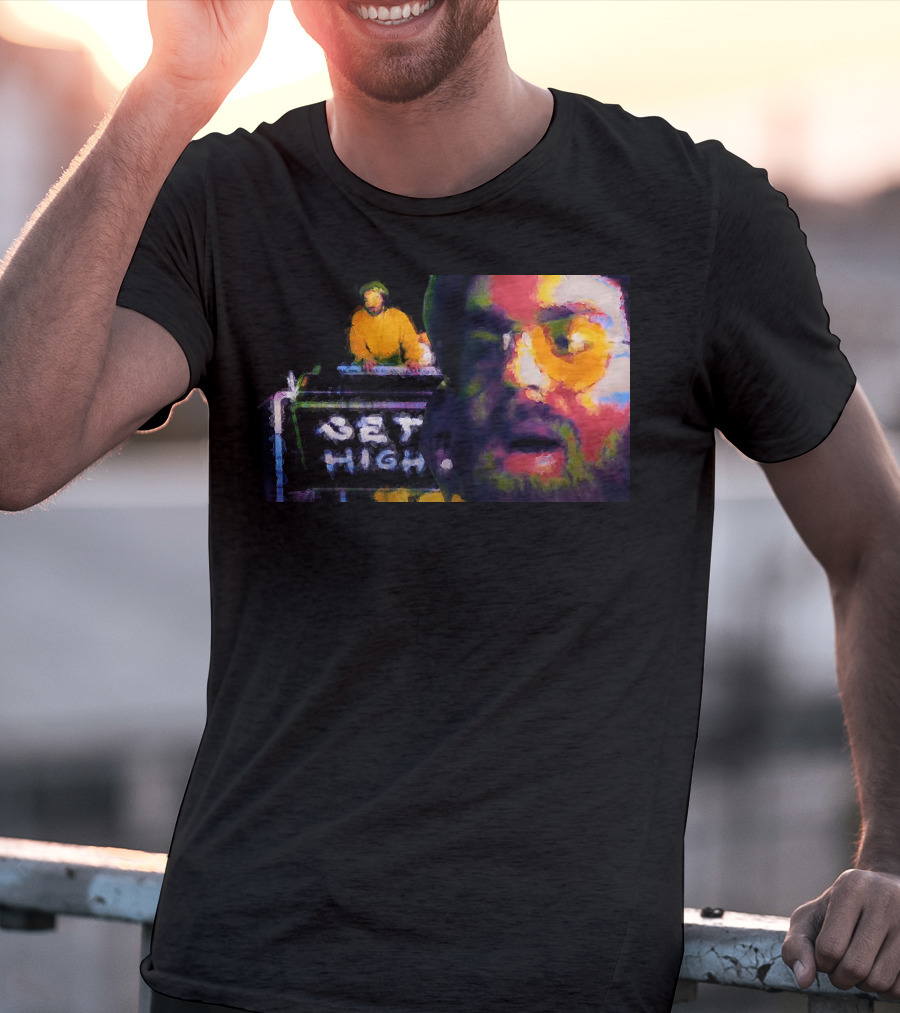 Get High Colorful Portrait And DJ Booth T-Shirt
