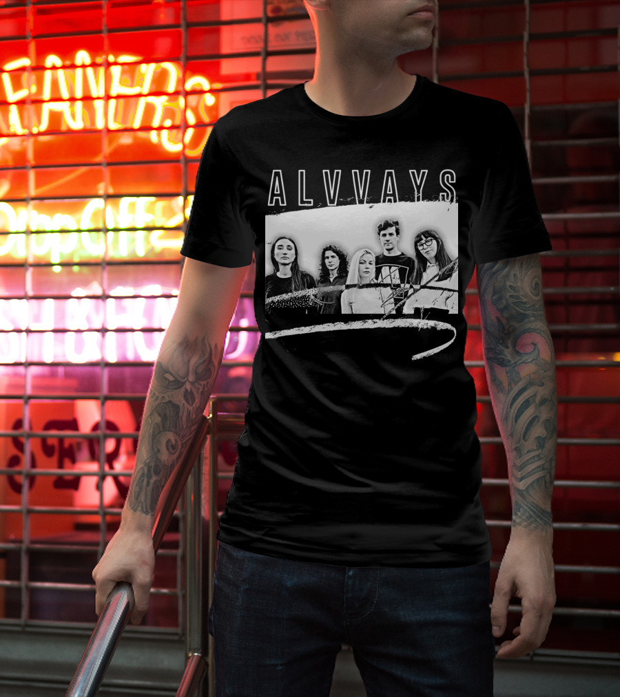ALVVAYS Black And White Band T-Shirt