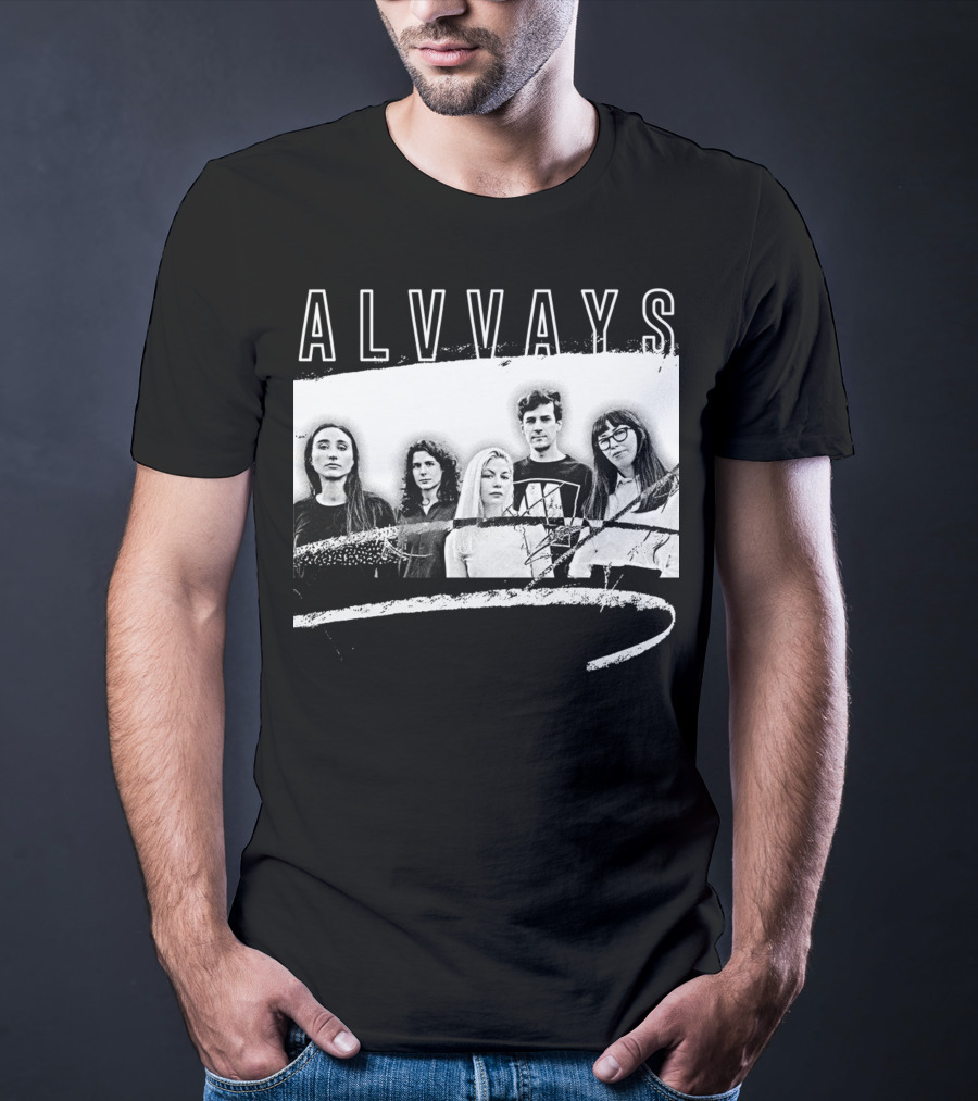 ALVVAYS Black And White Band T-Shirt