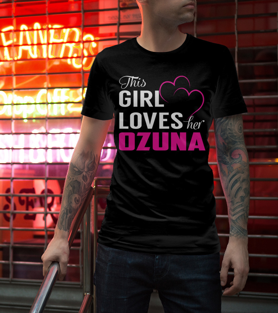 This Girl Loves Her OZUNA Heart T-Shirt