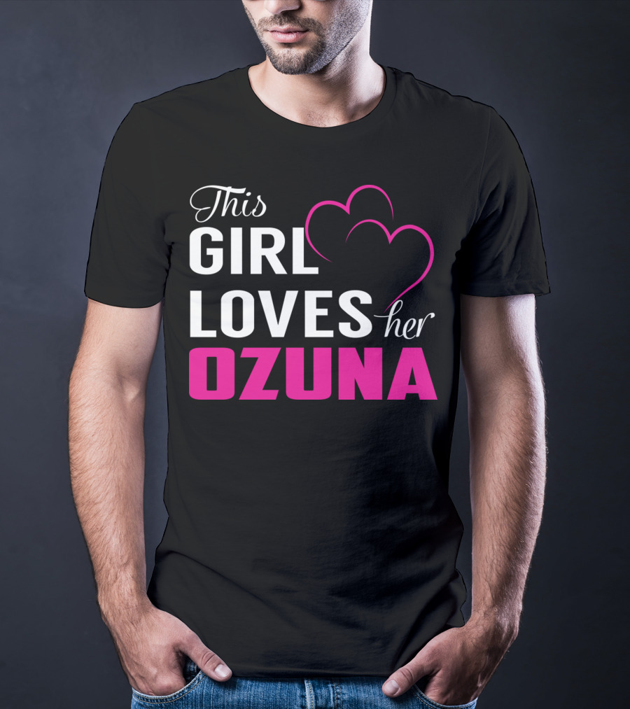 This Girl Loves Her OZUNA Heart T-Shirt