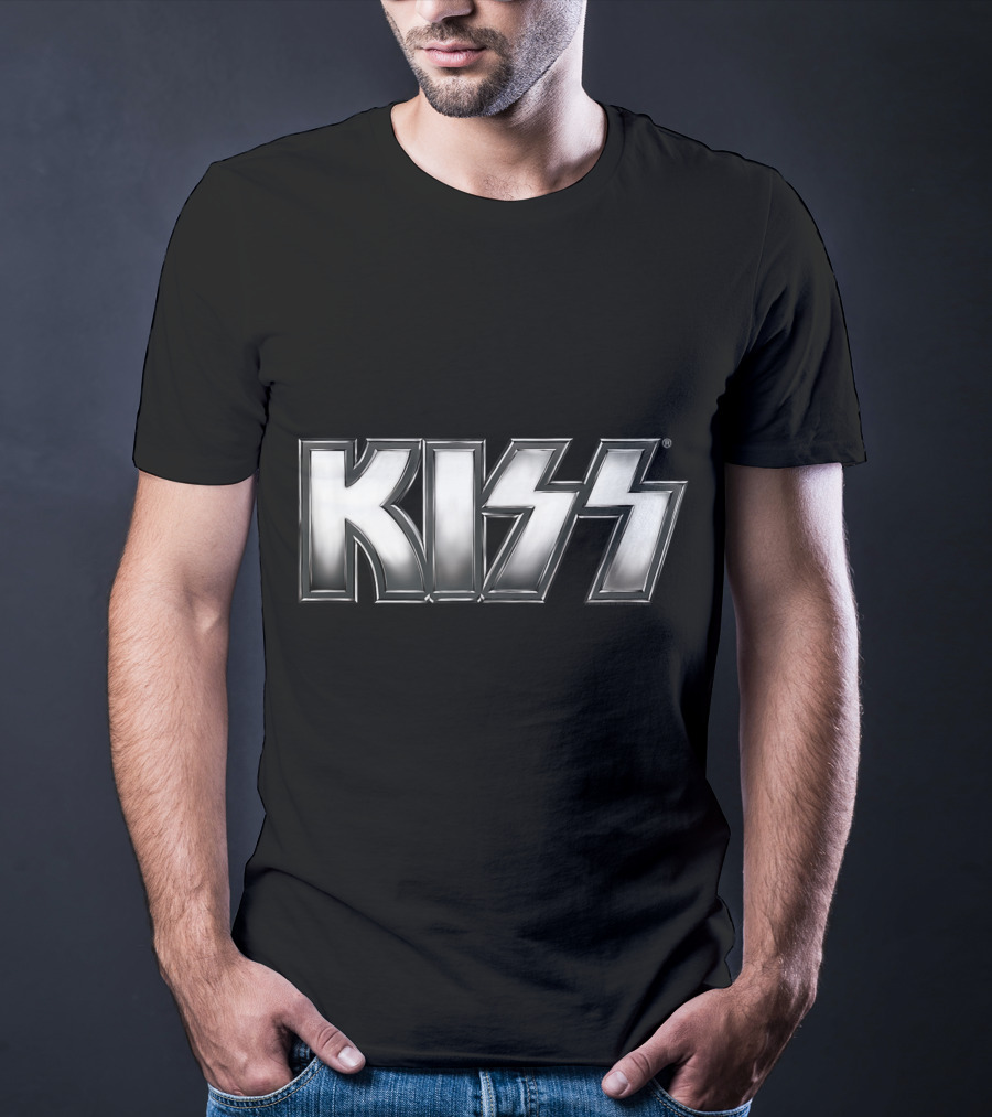 KISS Silver Metallic T-Shirt