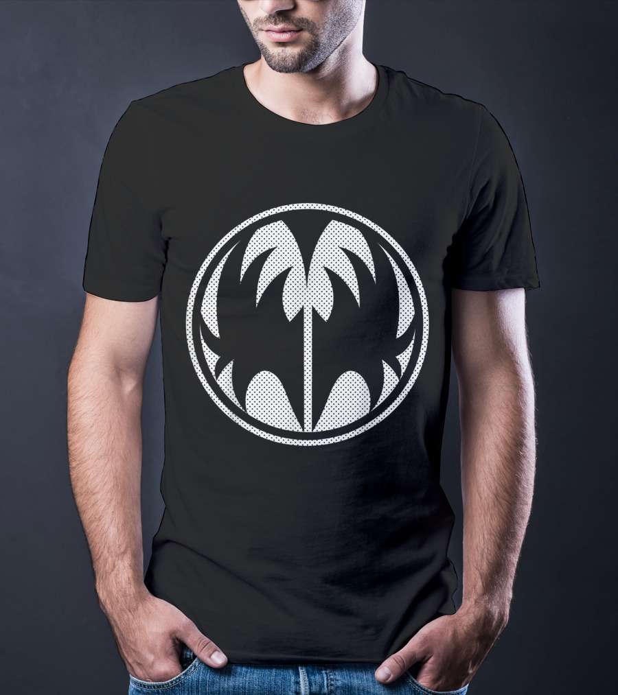 KISS The Demon Palm Tree Circle T-Shirt