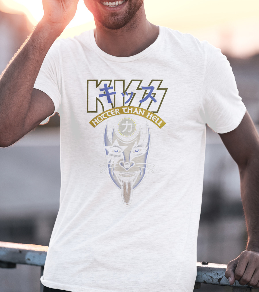KISS Hotter Than Hell Power Face Iconic T-Shirt