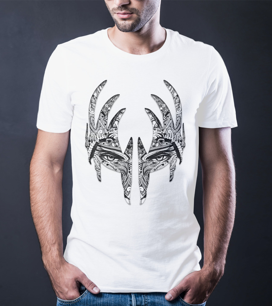 KISS Tribal Demon Mask Face T-Shirt