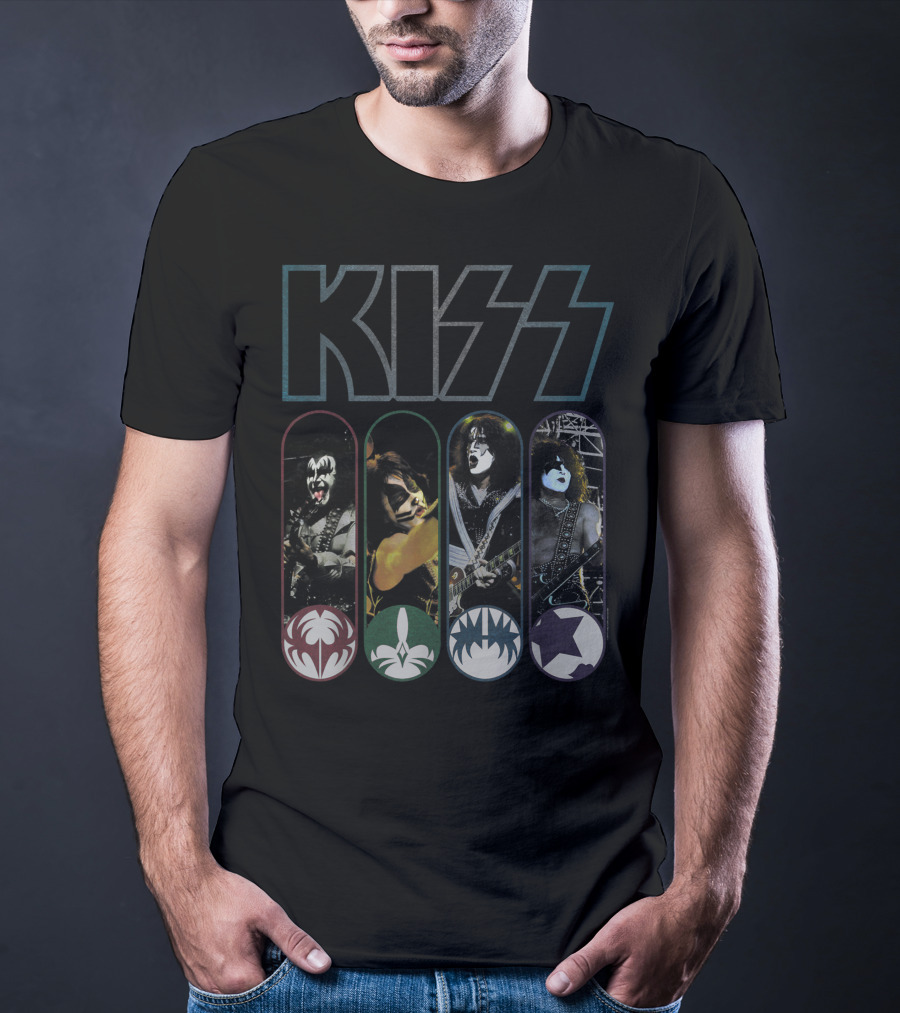 KISS Worldwide Band Members Iconic Makeup T-Shirt