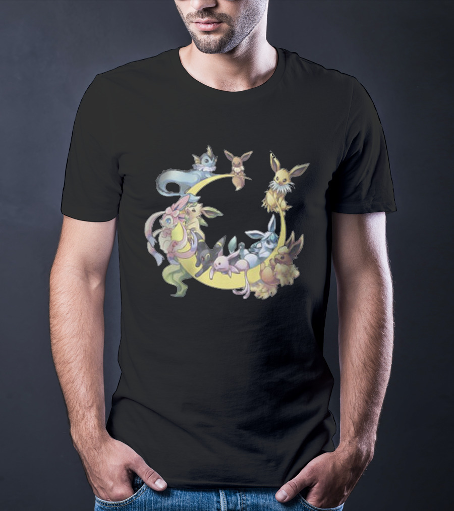 Eevee Evolutions Circle - Cool Pokemon T-Shirt