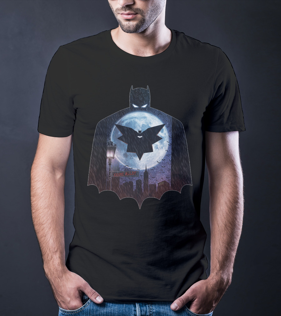 Batman Gotham Crime Alley Moon Dark Knight T-Shirt
