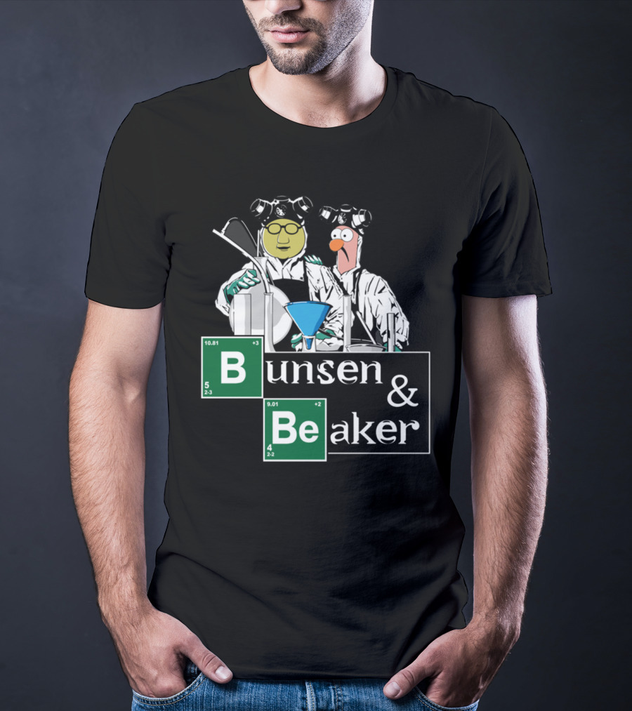 Bunsen And Beaker Breaking Beaker Elements Chemistry T-Shirt