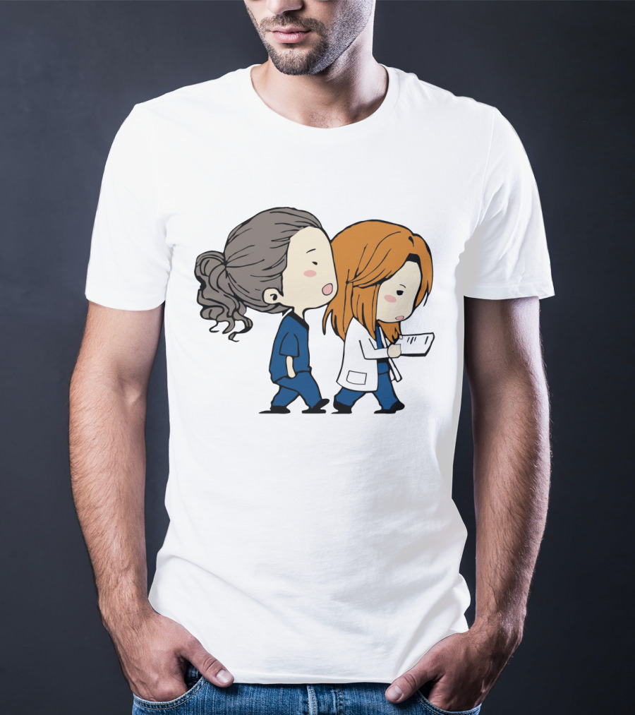Best Friend Doctor Characters Walking Together T-Shirt