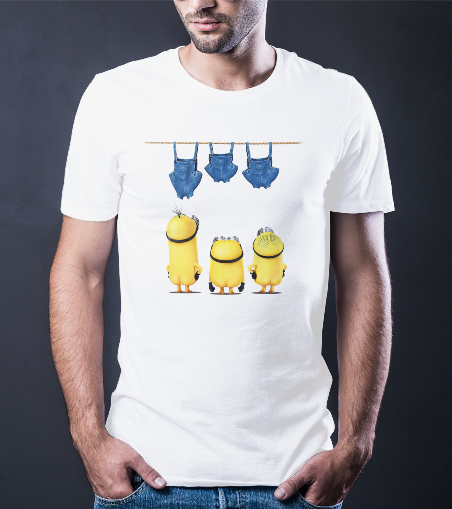 Minions Overalls Laundry Scene Despicable Me Fans T-Shirt