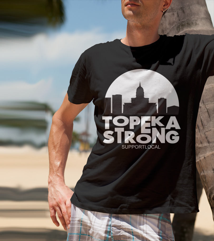 Topeka Strong Support Local Skyline T-Shirt