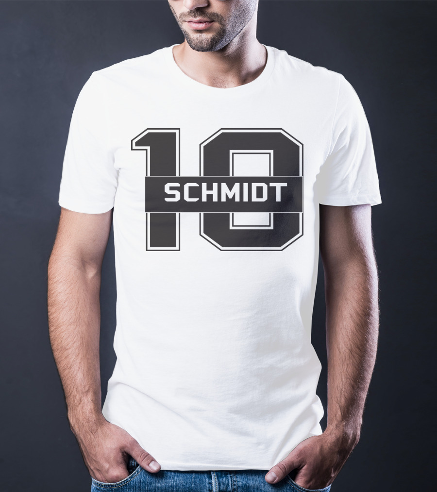 Schmidt 10 Sports Team Inspired Number T-Shirt